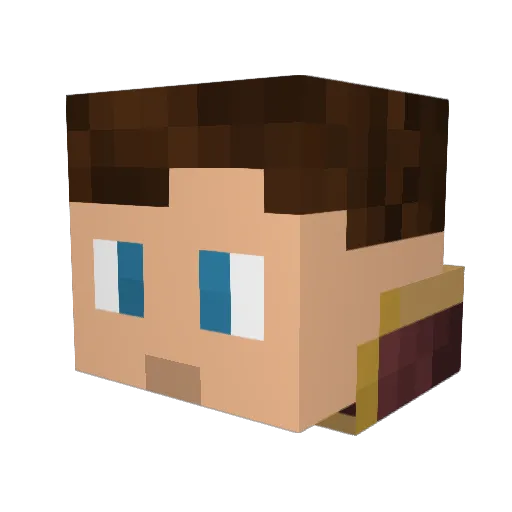 x_Mors_x Minecraft avatar head, 3D render