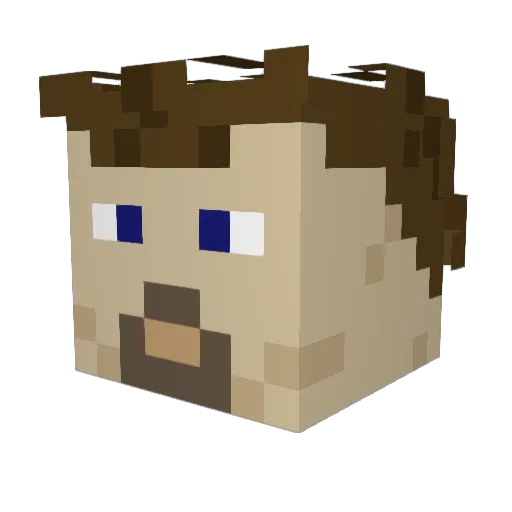 x_Necrom_x Minecraft avatar head, 3D render