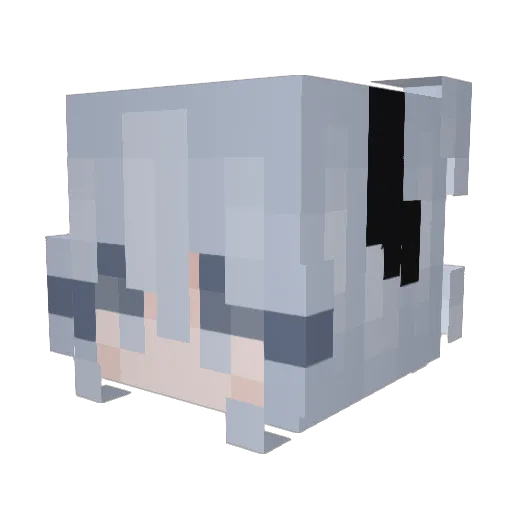 x_Nestii Minecraft avatar head, 3D render