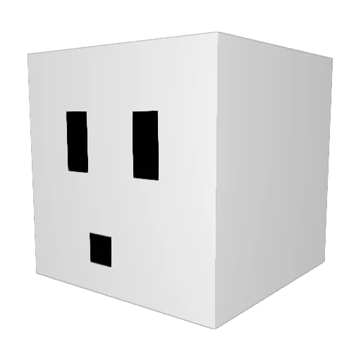x_Niro Minecraft avatar head, 3D render
