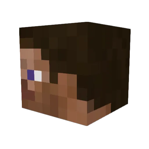 x_Quackers_x Minecraft avatar head, 3D render