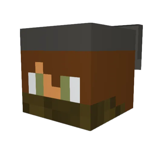 x_Rengar Minecraft avatar head, 3D render