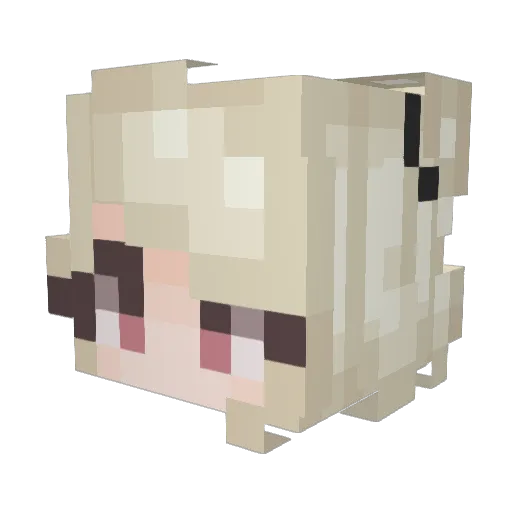 x_Rikka_x Minecraft avatar head, 3D render