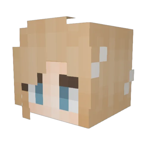 x_Sapphire_x Minecraft avatar head, 3D render