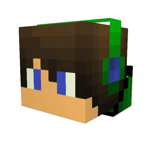 x_TONI_x Minecraft avatar head, 3D render
