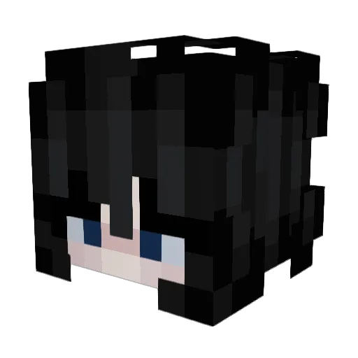 x_Tomoko_x Minecraft avatar head, 3D render