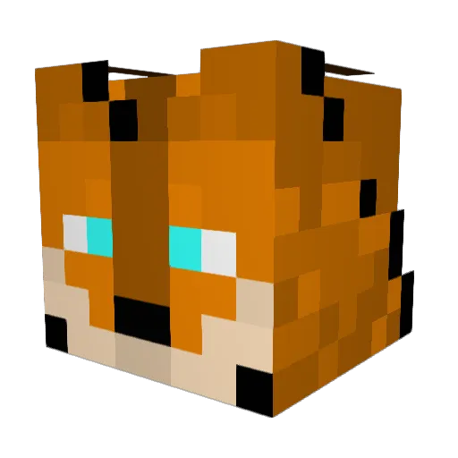 x_Wak Minecraft avatar head, 3D render