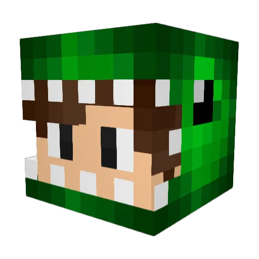 x_Z3Ro_x Minecraft avatar head, 3D render