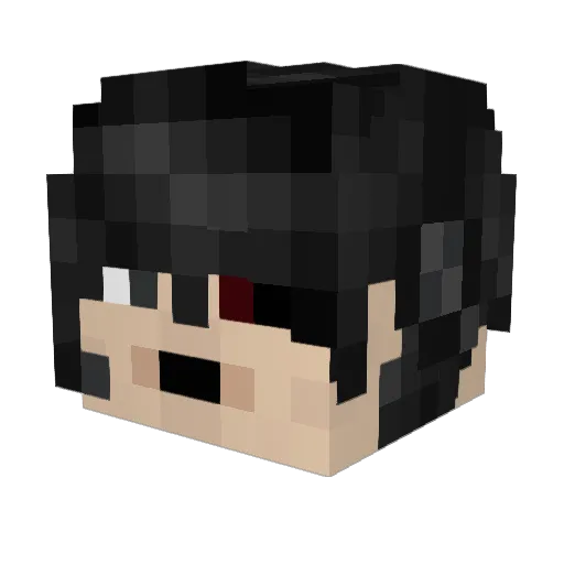 x_abdalmlek_Q8 Minecraft avatar head, 3D render
