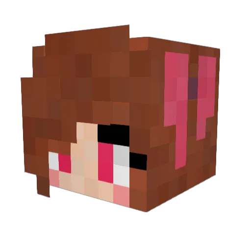 x_bente_bx Minecraft avatar head, 3D render