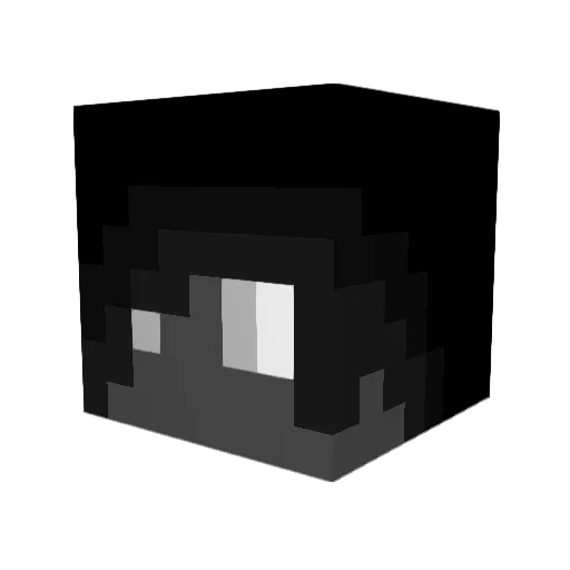 x_death99 Minecraft avatar head, 3D render