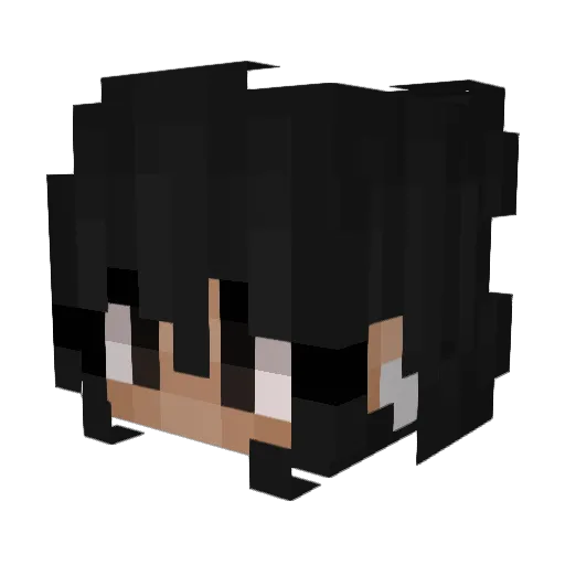 x_denise_x Minecraft avatar head, 3D render