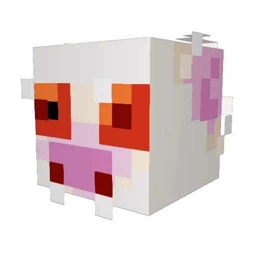 x_dll Minecraft avatar head, 3D render