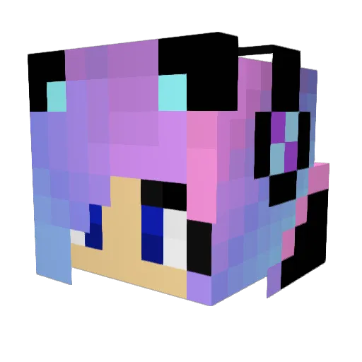x_joly_x Minecraft avatar head, 3D render