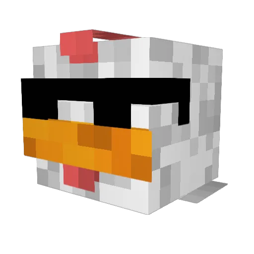 x_kd_x Minecraft avatar head, 3D render