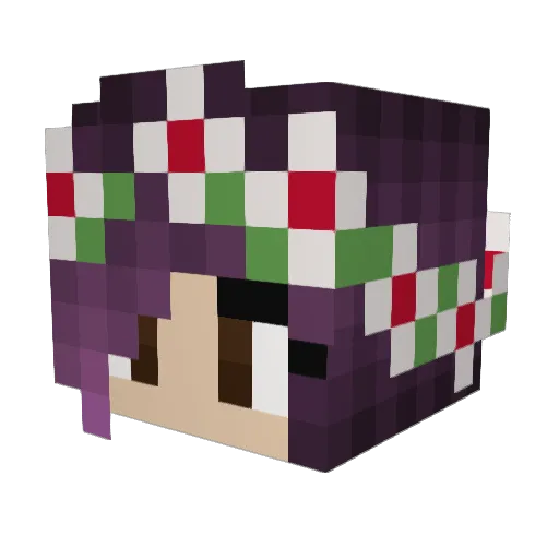 x_ladybug_x Minecraft avatar head, 3D render