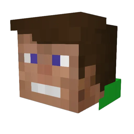 x_lan_x Minecraft avatar head, 3D render