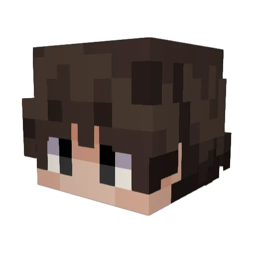 x_leon05 Minecraft avatar head, 3D render