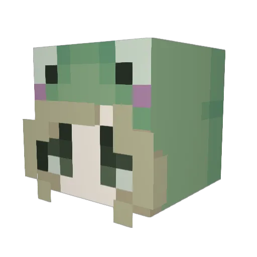 x_livy_ Minecraft avatar head, 3D render