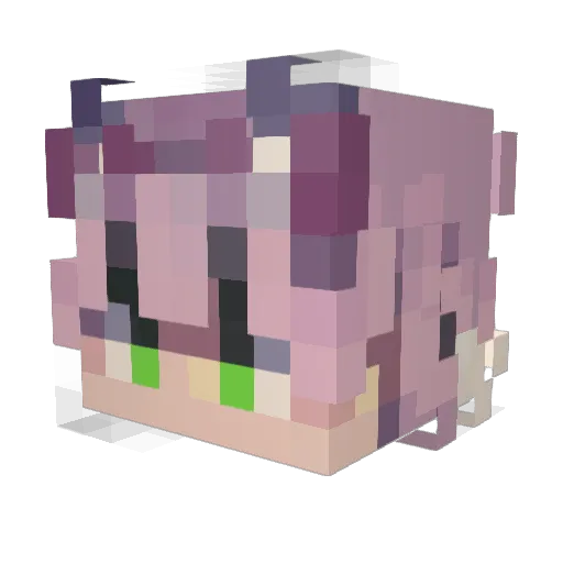 x_lokii Minecraft avatar head, 3D render