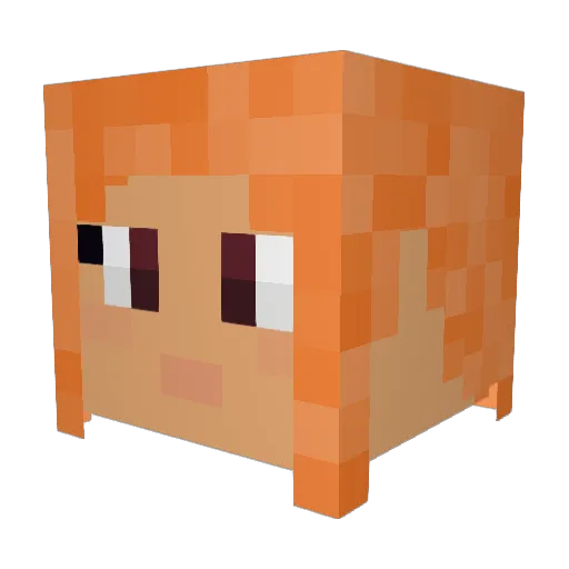 x_oTTo_X Minecraft avatar head, 3D render