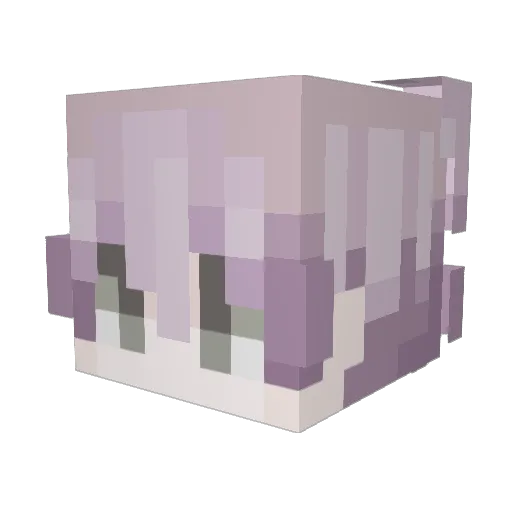 x_oi Minecraft avatar head, 3D render