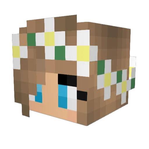x_philo_x Minecraft avatar head, 3D render