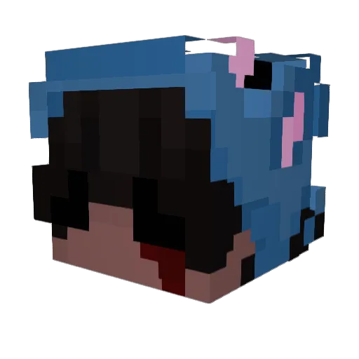 x_sd Minecraft avatar head, 3D render