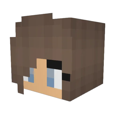 x_snowflakes_x Minecraft avatar head, 3D render