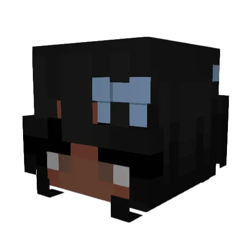 x_time_0 Minecraft avatar head, 3D render