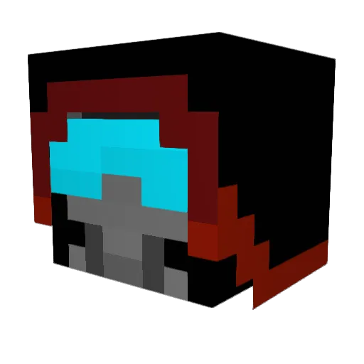 x_zer0 Minecraft avatar head, 3D render