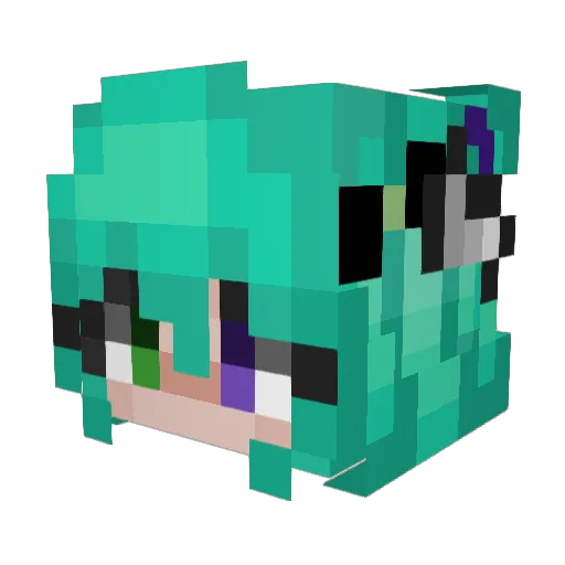 xa10ax Minecraft avatar head, 3D render