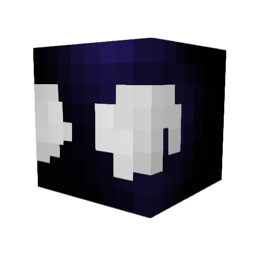 xa12_ Minecraft avatar head, 3D render