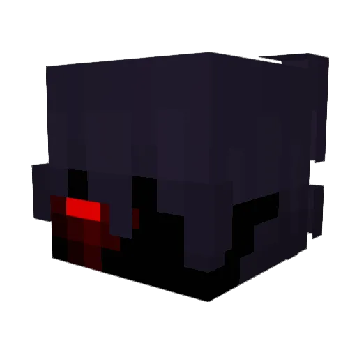 xa___ Minecraft avatar head, 3D render