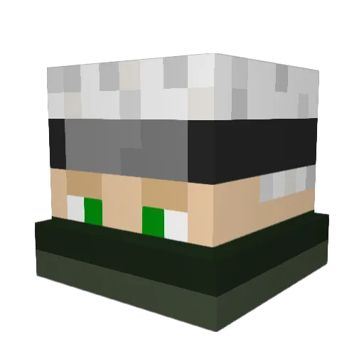 xaakim Minecraft avatar head, 3D render