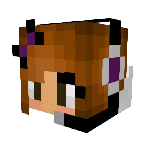 xachunxx Minecraft avatar head, 3D render