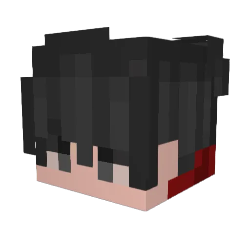 xacl Minecraft avatar head, 3D render