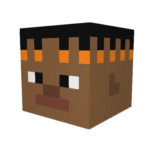 xad42 Minecraft avatar head, 3D render