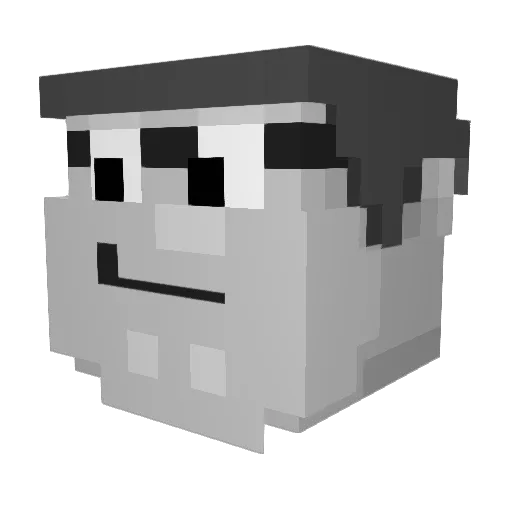 xaelis1 Minecraft avatar head, 3D render
