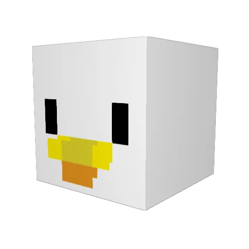 xahom Minecraft avatar head, 3D render