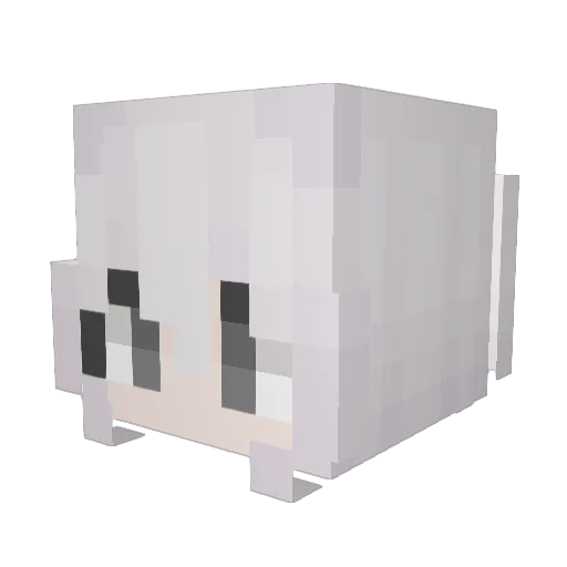 xaintq Minecraft avatar head, 3D render