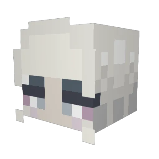 xairiar Minecraft avatar head, 3D render