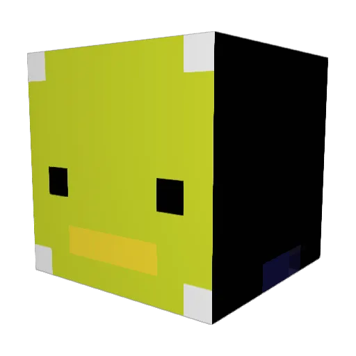 xaka22 Minecraft avatar head, 3D render