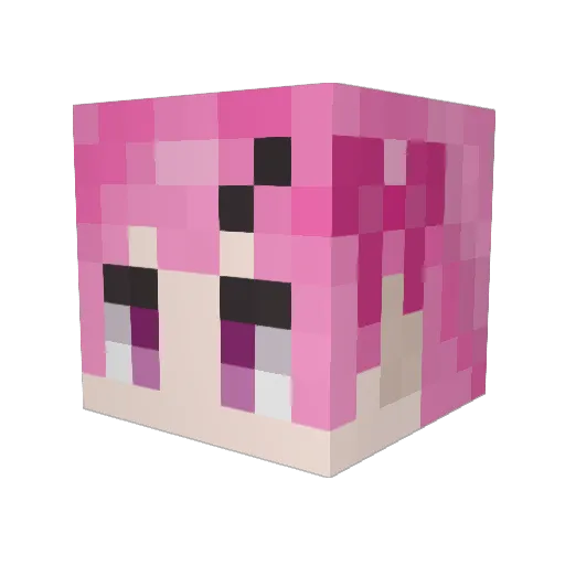 xal074 Minecraft avatar head, 3D render