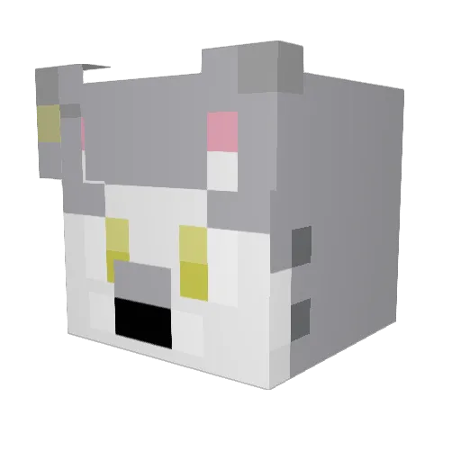 xaleots Minecraft avatar head, 3D render