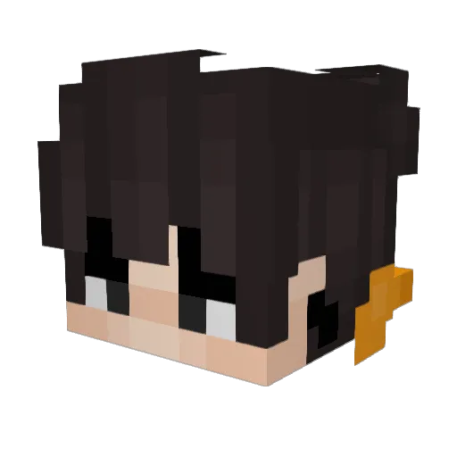xalj Minecraft avatar head, 3D render