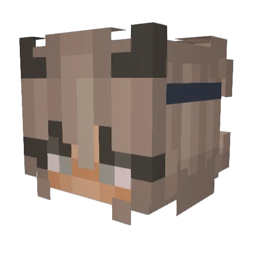 xamyl741 Minecraft avatar head, 3D render
