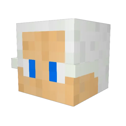 xanabanana Minecraft avatar head, 3D render