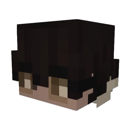 xanaks_ Minecraft avatar head, 3D render