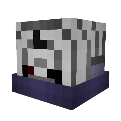 xananoir Minecraft avatar head, 3D render